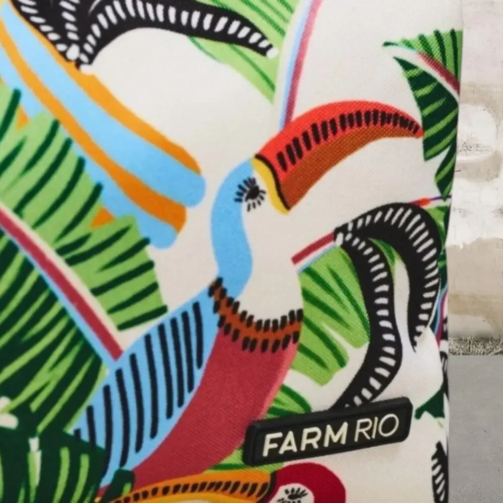 Farm Rio Tropical Toucan Big Pouch NWT